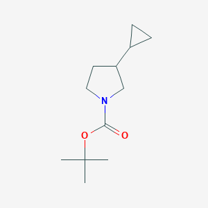molecular formula C12H21NO2 B13679141 1-Boc-3-cyclopropylpyrrolidine 