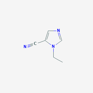 molecular formula C6H7N3 B13679206 1-ethyl-1H-imidazole-5-carbonitrile 