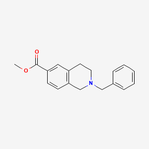 molecular formula C18H19NO2 B13679276 Methyl 2-Benzyl-1,2,3,4-tetrahydroisoquinoline-6-carboxylate 