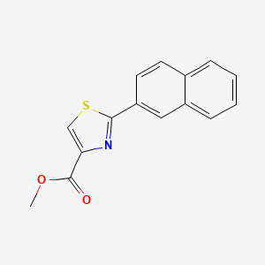 molecular formula C15H11NO2S B13679316 Methyl 2-(2-Naphthyl)thiazole-4-carboxylate 