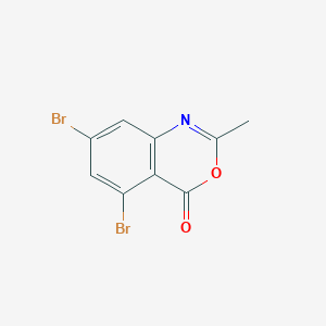 molecular formula C9H5Br2NO2 B13679324 5,7-dibromo-2-methyl-4H-benzo[d][1,3]oxazin-4-one 