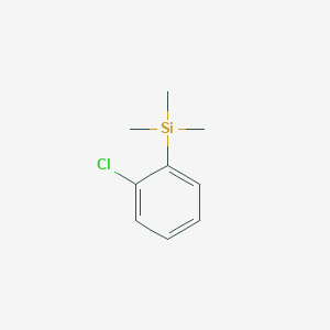 molecular formula C9H13ClSi B13679352 Silane, (chlorophenyl)trimethyl- CAS No. 30851-85-5