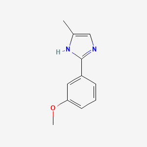 molecular formula C11H12N2O B13679380 2-(3-methoxyphenyl)-5-methyl-1H-imidazole 