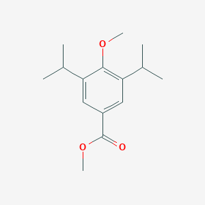 molecular formula C15H22O3 B13679389 Methyl 3,5-diisopropyl-4-methoxybenzoate 