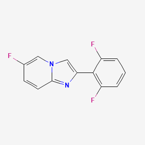 molecular formula C13H7F3N2 B13679451 2-(2,6-Difluorophenyl)-6-fluoroimidazo[1,2-a]pyridine 