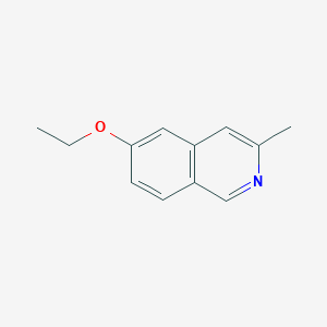 molecular formula C12H13NO B13679452 6-Ethoxy-3-methylisoquinoline 