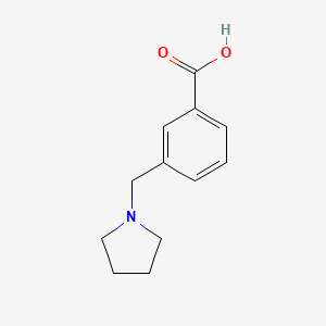 molecular formula C12H15NO2 B1367954 3-(Pyrrolidin-1-ylmethyl)benzoic acid CAS No. 884507-41-9