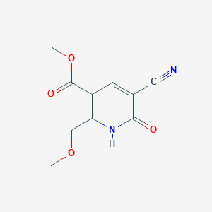 molecular formula C10H10N2O4 B13679541 Methyl 5-Cyano-2-(methoxymethyl)-6-oxo-1,6-dihydropyridine-3-carboxylate 