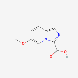 molecular formula C9H8N2O3 B13679610 6-Methoxyimidazo[1,5-a]pyridine-3-carboxylic acid 