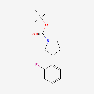 molecular formula C15H20FNO2 B13679620 1-Boc-3-(2-fluorophenyl)pyrrolidine 