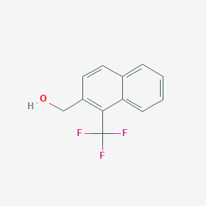 molecular formula C12H9F3O B13679624 (1-(Trifluoromethyl)naphthalen-2-yl)methanol 