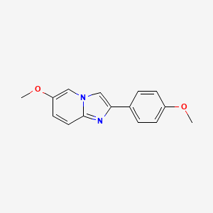 molecular formula C15H14N2O2 B13679692 6-Methoxy-2-(4-methoxyphenyl)imidazo[1,2-a]pyridine 