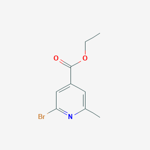 molecular formula C9H10BrNO2 B13679835 Ethyl 2-bromo-6-methylisonicotinate 