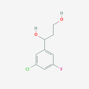 molecular formula C9H10ClFO2 B13679863 (S)-1-(3-Chloro-5-fluorophenyl)-1,3-propanediol 