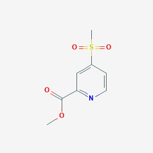 molecular formula C8H9NO4S B13679865 Methyl 4-(methylsulfonyl)picolinate 