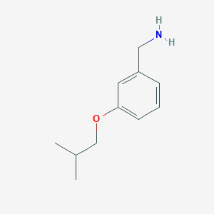 molecular formula C11H17NO B1367989 [3-(2-Methylpropoxy)phenyl]methanamine 