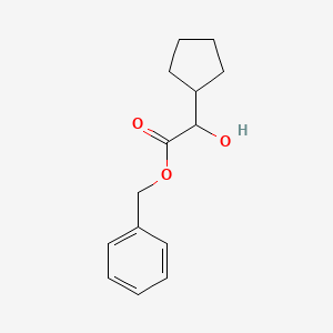 molecular formula C14H18O3 B13679903 Benzyl 2-cyclopentyl-2-hydroxyacetate 