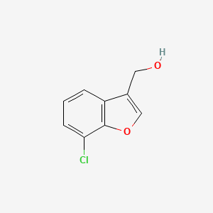 molecular formula C9H7ClO2 B13679911 (7-Chloro-3-benzofuryl)methanol 