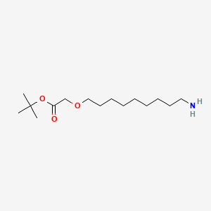 molecular formula C15H31NO3 B13679914 tert-Butyl 2-((9-aminononyl)oxy)acetate 