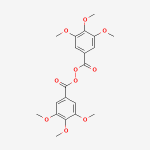 molecular formula C20H22O10 B13679923 Bis(3,4,5-trimethoxybenzoyl) peroxide 