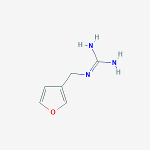molecular formula C6H9N3O B13679944 1-(3-Furylmethyl)guanidine 