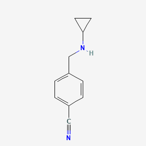 molecular formula C11H12N2 B1367995 4-((Cyclopropylamino)methyl)benzonitrile CAS No. 953903-93-0