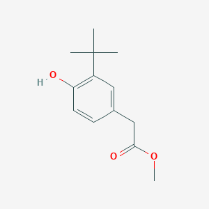 molecular formula C13H18O3 B13679951 Methyl 2-[3-(tert-Butyl)-4-hydroxyphenyl]acetate 