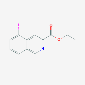 molecular formula C12H10INO2 B13679959 Ethyl 5-iodoisoquinoline-3-carboxylate CAS No. 1092351-99-9