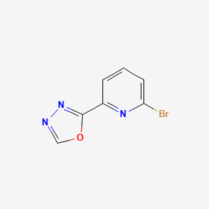 molecular formula C7H4BrN3O B13679982 2-(6-Bromo-2-pyridyl)-1,3,4-oxadiazole 