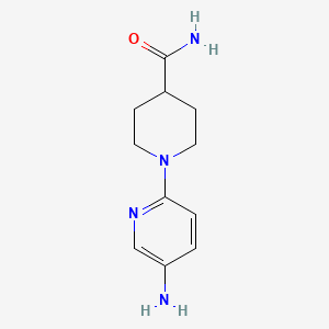 1-(5-Aminopyridin-2-YL)piperidine-4-carboxamide