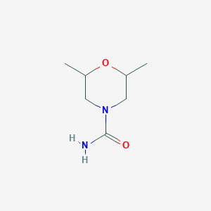 molecular formula C7H14N2O2 B136800 2,6-Dimethylmorpholine-4-carboxamide CAS No. 139994-85-7