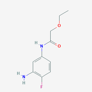 molecular formula C10H13FN2O2 B1368000 N-(3-Amino-4-fluorophenyl)-2-ethoxyacetamide CAS No. 953888-44-3