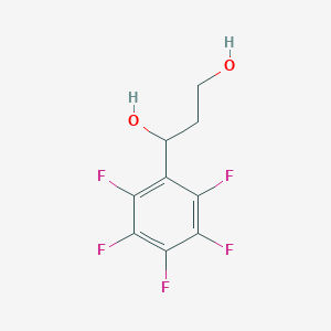 molecular formula C9H7F5O2 B13680022 (S)-1-(Perfluorophenyl)-1,3-propanediol 