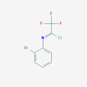 molecular formula C8H4BrClF3N B13680023 N-(1-Chloro-2,2,2-trifluoroethylidene)-2-bromoaniline 