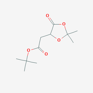 molecular formula C11H18O5 B13680062 tert-Butyl (S)-2-(2,2-Dimethyl-5-oxo-1,3-dioxolan-4-yl)acetate 