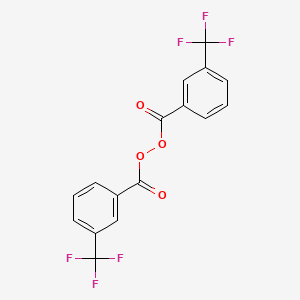 molecular formula C16H8F6O4 B13680067 Bis[3-(trifluoromethyl)benzoyl] Peroxide 