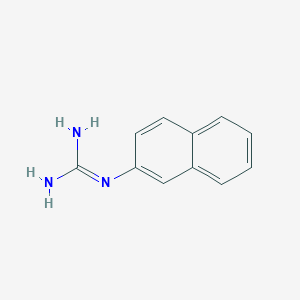 molecular formula C11H11N3 B13680069 2-Naphthylguanidine CAS No. 54-81-9