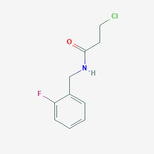 3-chloro-N-(2-fluorobenzyl)propanamide