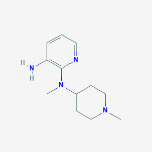 molecular formula C12H20N4 B1368010 N2-methyl-N2-(1-methylpiperidin-4-yl)pyridine-2,3-diamine 