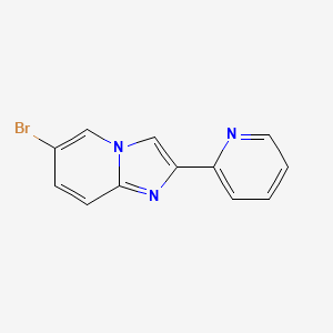 molecular formula C12H8BrN3 B13680114 6-Bromo-2-(2-pyridyl)imidazo[1,2-a]pyridine 