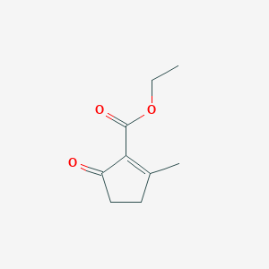 molecular formula C9H12O3 B13680145 Ethyl 2-methyl-5-oxo-cyclopentene-1-carboxylate 