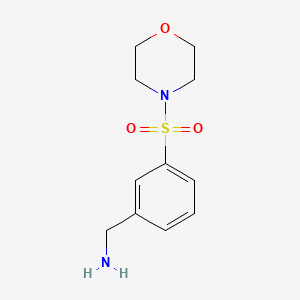 molecular formula C11H16N2O3S B1368016 3-(Morpholine-4-sulfonyl)benzylamine CAS No. 933989-32-3