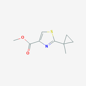 molecular formula C9H11NO2S B13680162 Methyl 2-(1-Methylcyclopropyl)thiazole-4-carboxylate 
