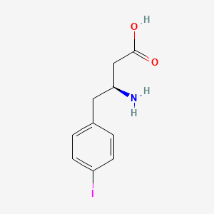 molecular formula C10H12INO2 B13680165 (3S)-3-amino-4-(4-iodophenyl)butanoic acid 