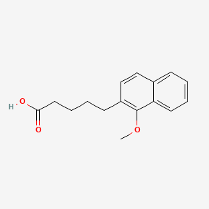 molecular formula C16H18O3 B13680177 5-(1-Methoxy-2-naphthyl)pentanoic Acid 