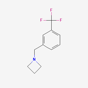 molecular formula C11H12F3N B13680192 1-(3-(Trifluoromethyl)benzyl)azetidine 
