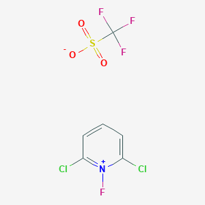molecular formula C6H3Cl2F4NO3S B136802 1-Fluoro-2,6-dichloropyridinium Triflate CAS No. 130433-68-0
