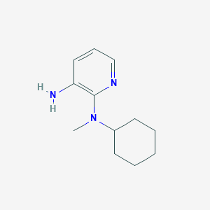 molecular formula C12H19N3 B1368023 N2-Cyclohexyl-N2-methylpyridine-2,3-diamine CAS No. 954273-10-0