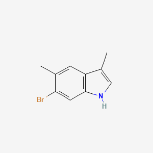 molecular formula C10H10BrN B13680263 6-Bromo-3,5-dimethylindole 