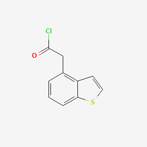 molecular formula C10H7ClOS B13680278 Benzo[b]thiophene-4-acetyl chloride CAS No. 98994-31-1